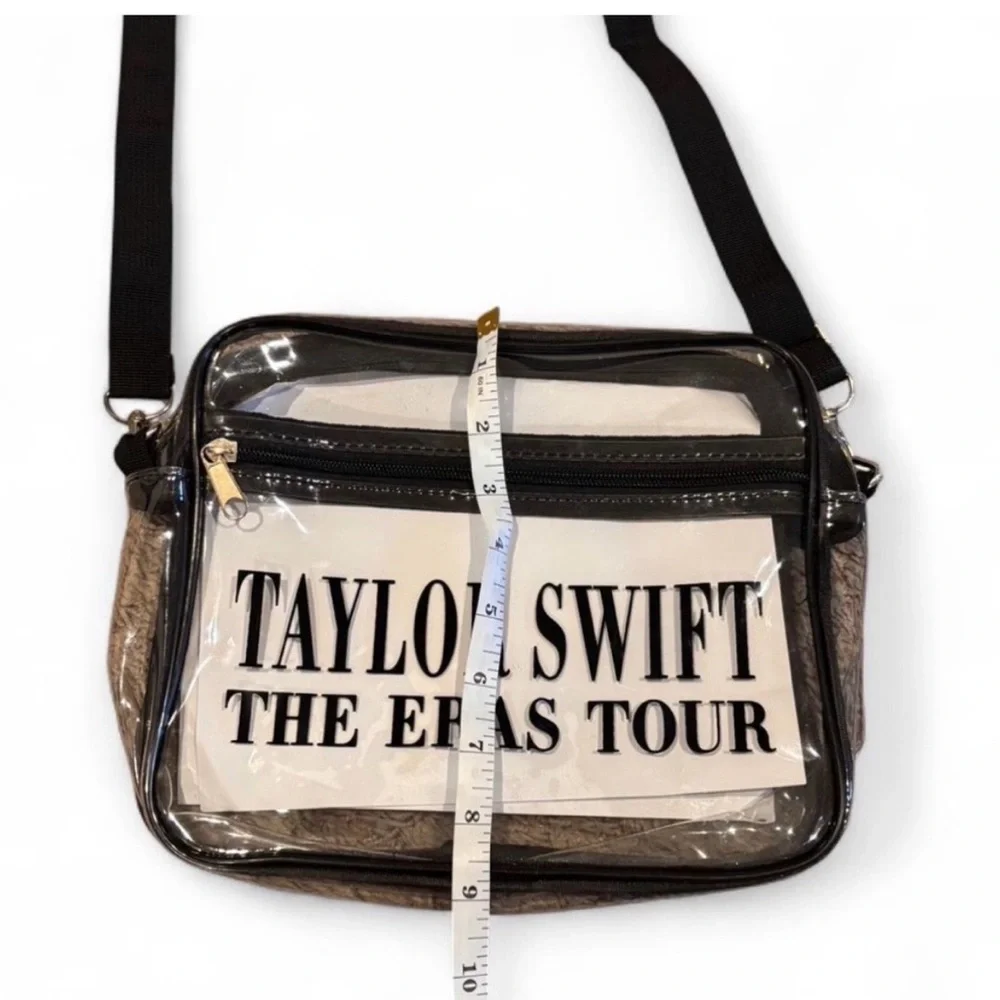 Taylor Swift Eras Tour Clear Stadium Approved Crossbody Bag Purse Zip Top - Picture 6 of 9